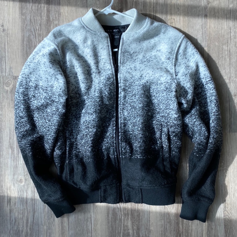 Zara Ombré Bomber Jacket